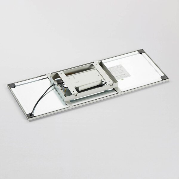 Arcchio Enja LED panel, 79,5 cm x 29,5 cm, dimmelhető, Fehér / opál, Dolgozószoba / Iroda, Alumínium