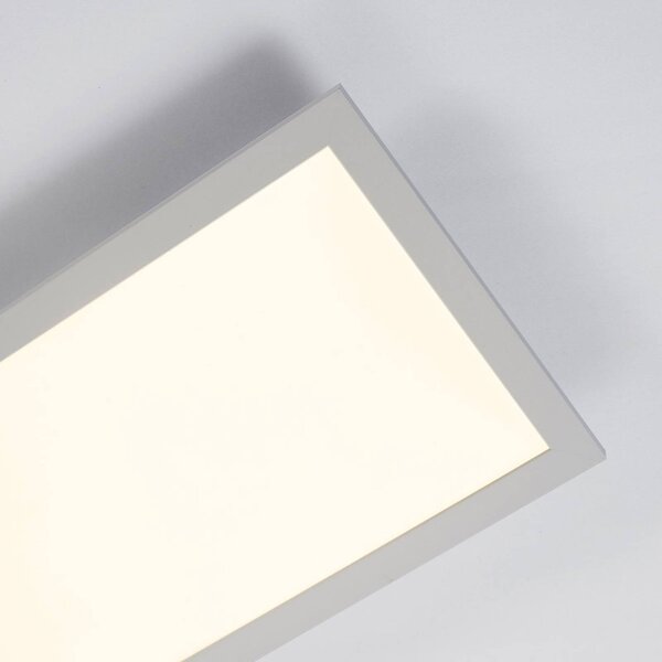 Arcchio Enja LED panel, 79,5 cm x 29,5 cm, dimmelhető, Fehér / opál, Dolgozószoba / Iroda, Alumínium