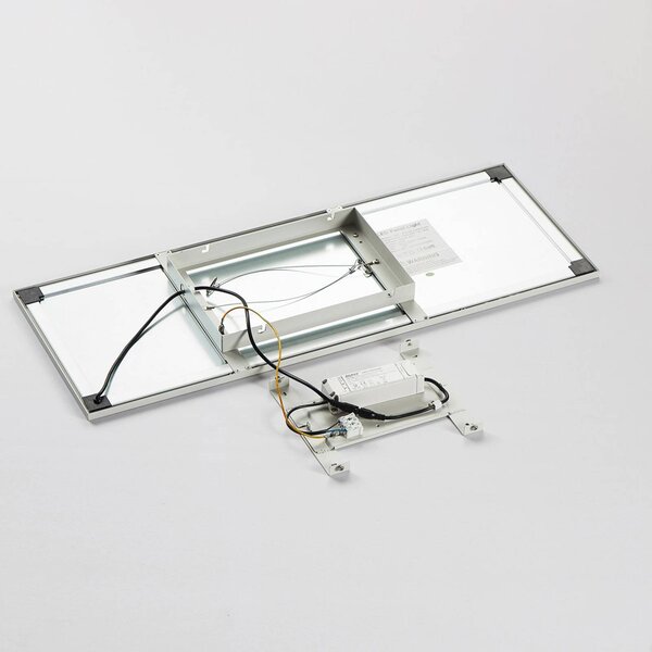 Arcchio Enja LED panel, 79,5 cm x 29,5 cm, dimmelhető, Fehér / opál, Dolgozószoba / Iroda, Alumínium