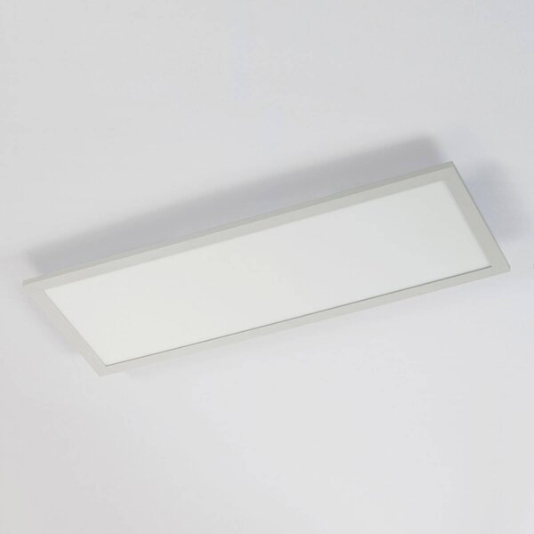 Arcchio Enja LED panel, 79,5 cm x 29,5 cm, dimmelhető, Fehér / opál, Dolgozószoba / Iroda, Alumínium