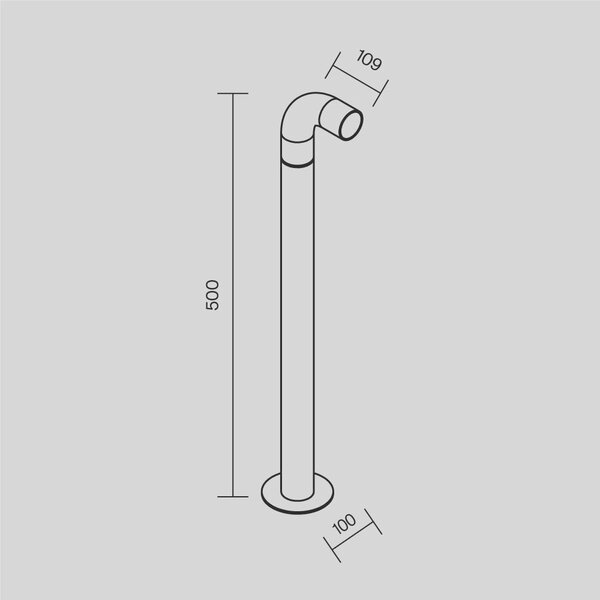 Maytoni modern kültéri állólámpa sleek grafit myo477fl-l2gf3k IP65