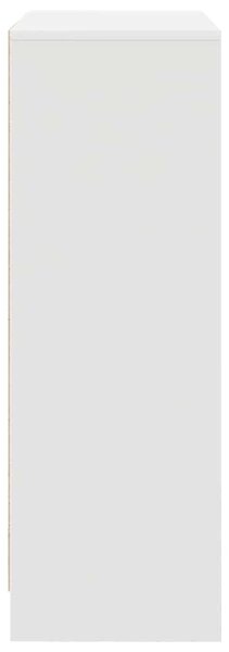 Fehér komód fiókokkal és ajtókkal 73x31x90 cm