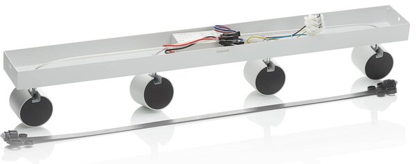 Philips Star LED-spot fehér 4-égő meleg fény, dimmelhető, Fehér / opál, Nappali / Étkező, fém, Modern