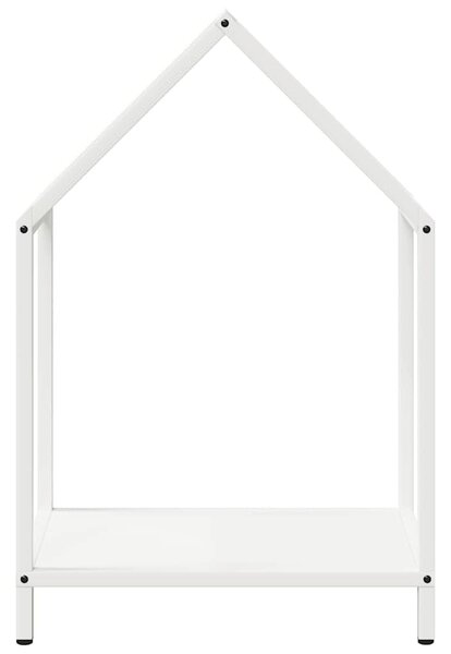 Fehér hidegen hengerelt acél tűzifatároló 40x25x60 cm