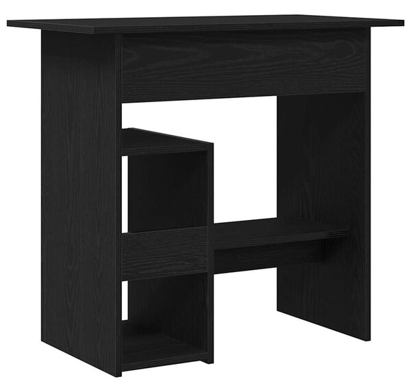 Fekete tölgy színű szerelt fa íróasztal 80 x 45 x 74 cm