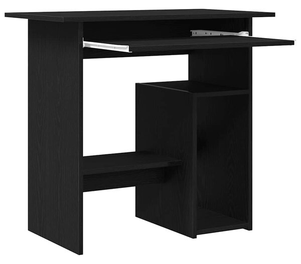 Fekete tölgy színű szerelt fa íróasztal 80 x 45 x 74 cm