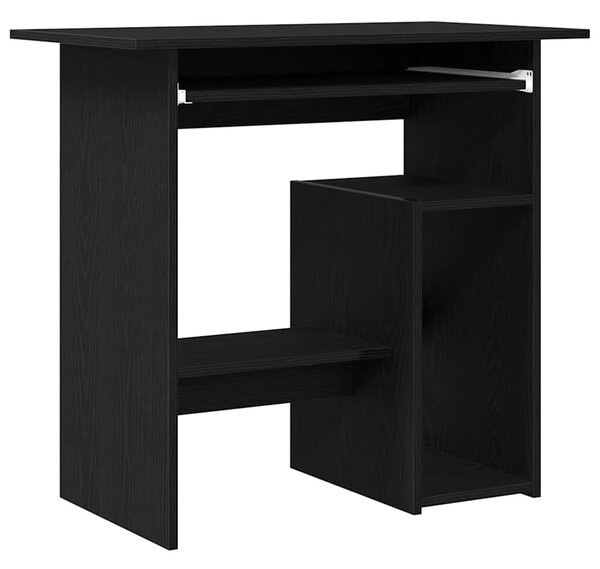 Fekete tölgy színű szerelt fa íróasztal 80 x 45 x 74 cm