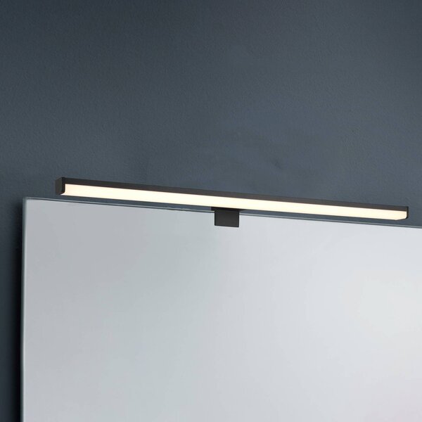 Trio Lighting LED fali lámpa Lino, fekete matt/fehér, Fekete, Fürdőszoba, Alumínium, Modern