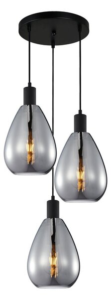 Italux modern függeszték zulo fekete füstös itxpnd-27812-3a-bksg
