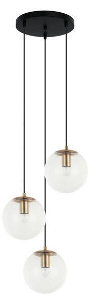 Italux modern függeszték sarpo sárgaréz átlátszó itxpnd-58867-3sbkbro