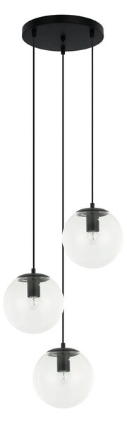 Italux modern függeszték sarpo fekete átlátszó itxpnd-58867-3s-bk