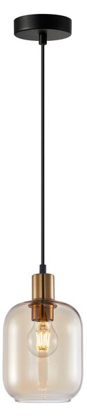 Italux modern függeszték norlis borostyán fekete arany itxpnd-54738a1broamb