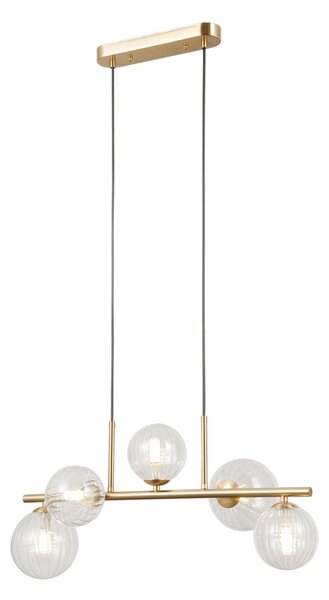Italux modern függeszték toledo átlátszó arany itxpnd-40717-5-hbr