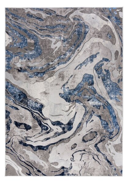 Marbled kék-szürke szőnyeg, 120 x 170 cm - Flair Rugs