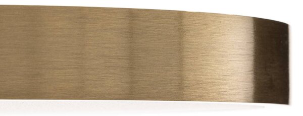 ORION Bully LED mennyezeti lámpa patinás megjelenéssel, Ø 24 cm, Sárgaréz / arany, Nappali / Étkező, Alumínium, Modern