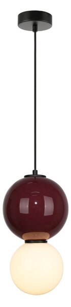 Italux modern függeszték pieve fehér matt fehér gesztenyebarna piros ibolya opál itxpnd-95221-1m-prp