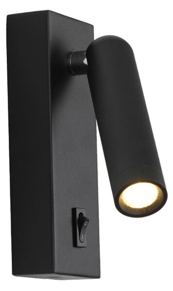 Italux modern fali lámpa nova fekete itxwl-46376-1-bk