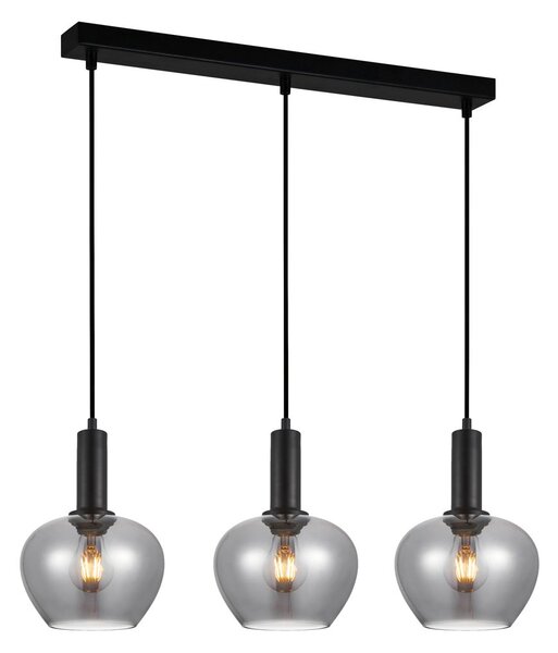 Italux modern függeszték stabla fekete füstös itxpnd-30084-3-bk-sg