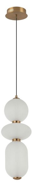 Italux modern függeszték nico fehér fekete arany itxpnd-8545-3-ab-wh