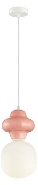 Italux modern függeszték latera fehér matt fehér opál rózsaszín itxpnd-94331-1l-pk