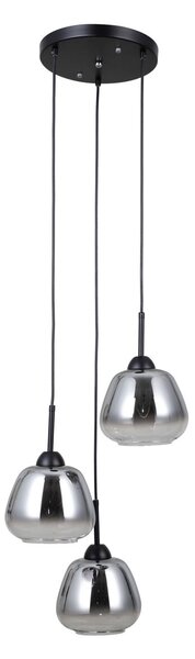 Italux modern függeszték felis matt fekete füstös itxpnd-40824-3-bk