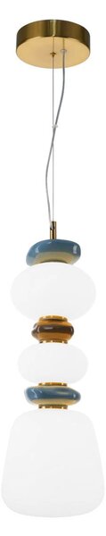 Italux modern függeszték evans opál átlátszó arany itxpnd-94981v-3b-gd