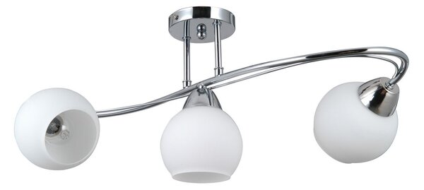 Italux modern mennyezeti lámpa bevio fehér króm opál itxpnd-40692-3-ch