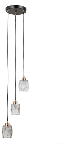 Italux modern függeszték torno matt fekete átlátszó arany itxpnd-40813-3rbkhbr