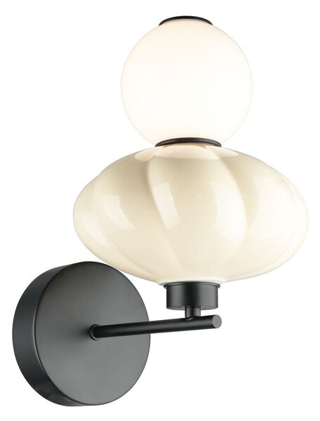 Italux modern fali lámpa tordi bézs fehér matt fehér barna opál itxwl-94721-1a-yll