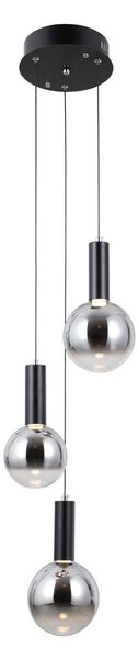 Italux modern függeszték strela matt fekete szürke itxpnd-34378-3s-bk