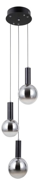 Italux modern függeszték strela matt fekete szürke itxpnd-34378-3s-bk