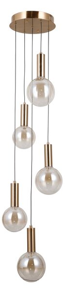 Italux modern függeszték strela borostyán arany itxpnd-34378-5s-hbr