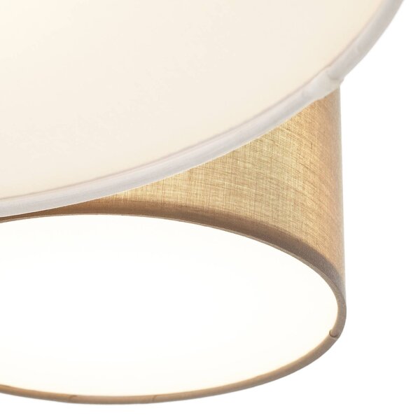 Trio Lighting mennyezeti lámpa Hotel öt textil ernyővel, dimmelhető, Nappali / Étkező, Textil / szövet / selyem, Modern
