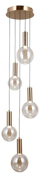 Italux modern függeszték strela borostyán arany itxpnd-34378-5s-hbr