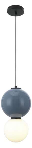 Italux modern függeszték pieve fehér matt fehér kék opál itxpnd-95221-1m-blu