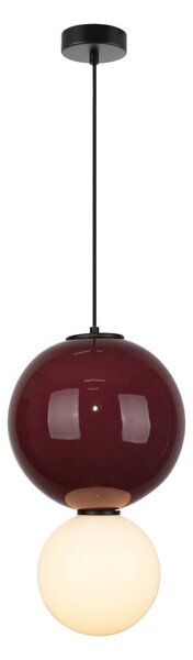 Italux modern függeszték pieve fehér matt fehér gesztenyebarna piros ibolya opál itxpnd-95221-1l-prp