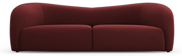 Borvörös bársony kanapé 237 cm Santi – Interieurs 86
