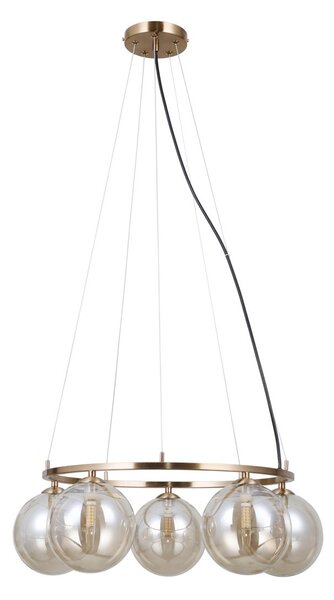 Italux modern függeszték molite borostyán arany itxpnd-1098-5r-hb