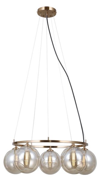 Italux modern függeszték molite borostyán arany itxpnd-1098-5r-hb