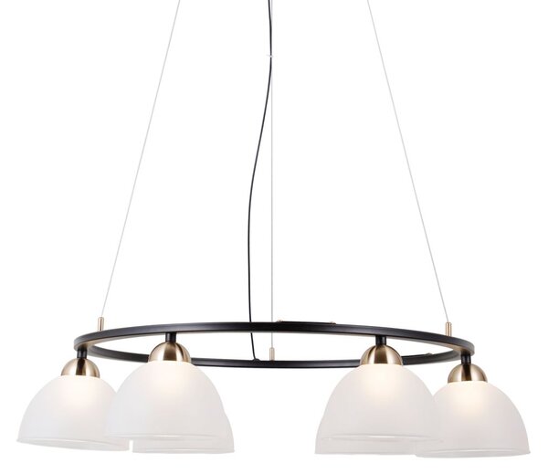 Italux modern függeszték montiela matt fekete arany itxpnd-34374-6-bk