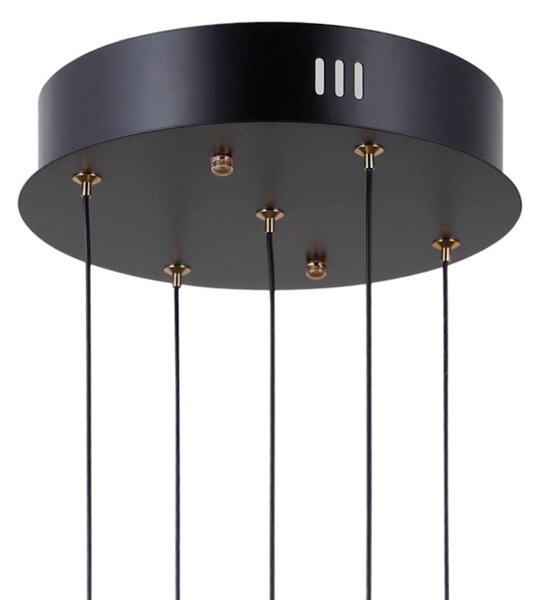 Italux modern függeszték montiela matt fekete arany itxpnd-34374-5-bk