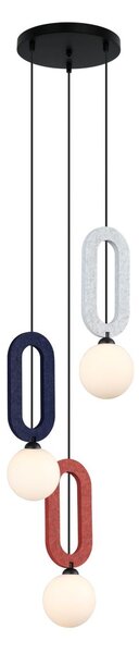 Italux modern függeszték masso fehér piros kék szürke itxpnd-59839-3-mlti