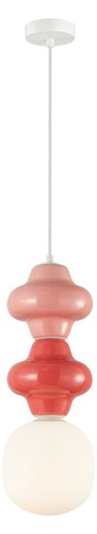 Italux modern függeszték latera fehér matt fehér piros opál rózsaszín itxpnd-94331c-1smlti