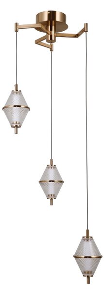 Italux modern függeszték fuente átlátszó arany itxpnd-34395-3-hbr