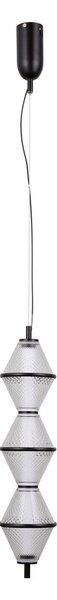 Italux modern függeszték fuente matt fekete átlátszó itxpnd-34395-3v-bk