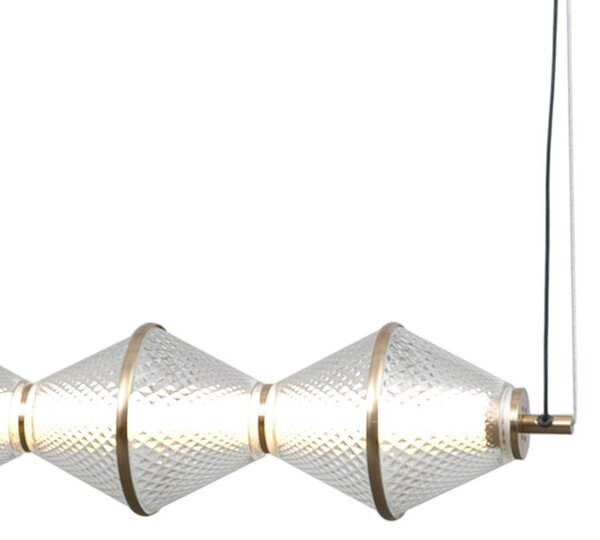 Italux modern függeszték fuente átlátszó arany itxpnd-34395-5-hbr