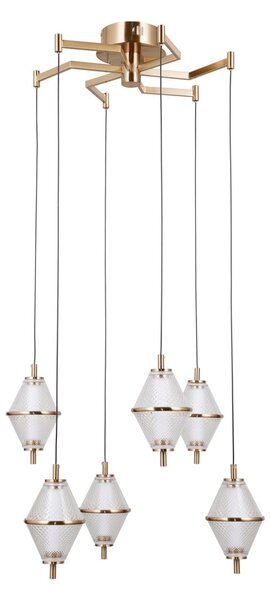 Italux modern függeszték fuente átlátszó arany itxpnd-34395-6-hbr
