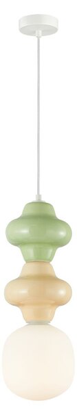 Italux modern függeszték latera fehér matt fehér opál zöld sárga itxpnd-94331b-1smlti