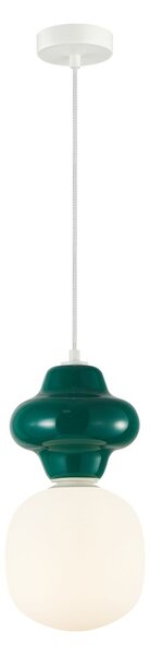 Italux modern függeszték latera fehér matt fehér opál zöld itxpnd-94331-1l-grn