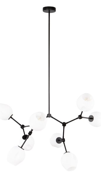 Italux modern mennyezeti lámpa ferral fekete itxpnd-75075-8-bk-wg